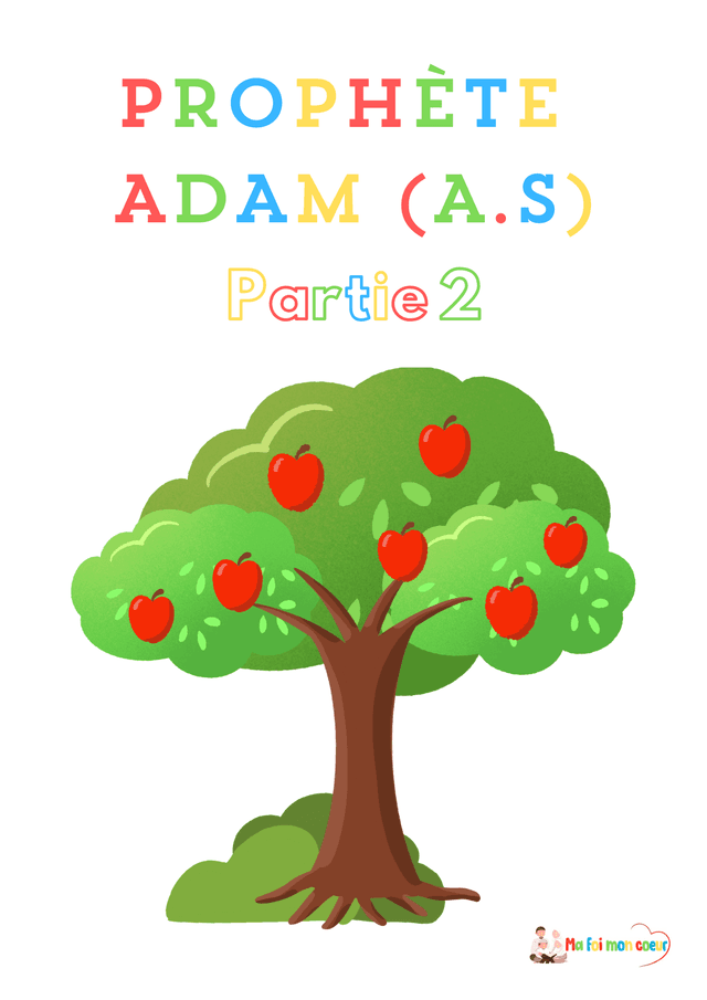 Le prophète Adam (partie 2) Le livret d&#039;activités 